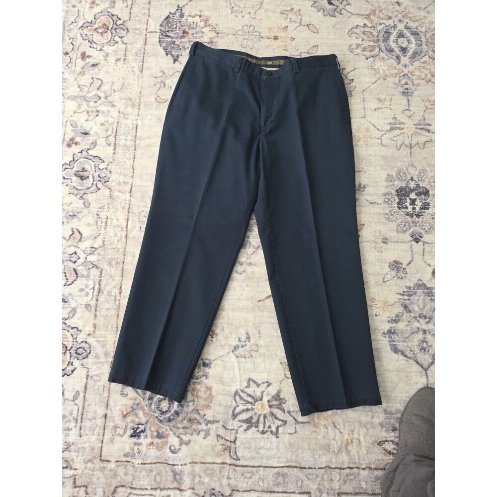 #349 Savane Motion Men's 38x29 100% Cotton blue chinos dress pants